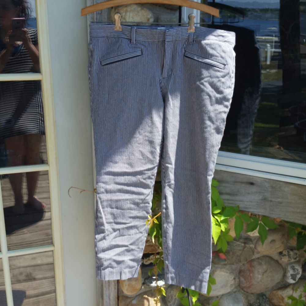 Gap Skinny Ankle Pinstriped Pants